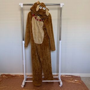 Briefly Stated One Piece Reindeer Christmas Suit Unisex Footless Outfit Costume